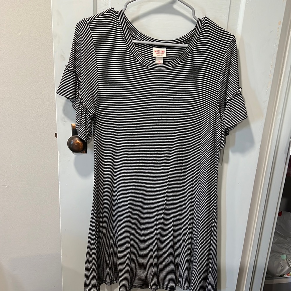 Black & White Striped Dress